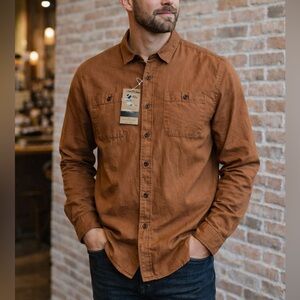 Mens Tailor Vintage Button Down Shirt Pure Tec cool, performance cotton XXL
